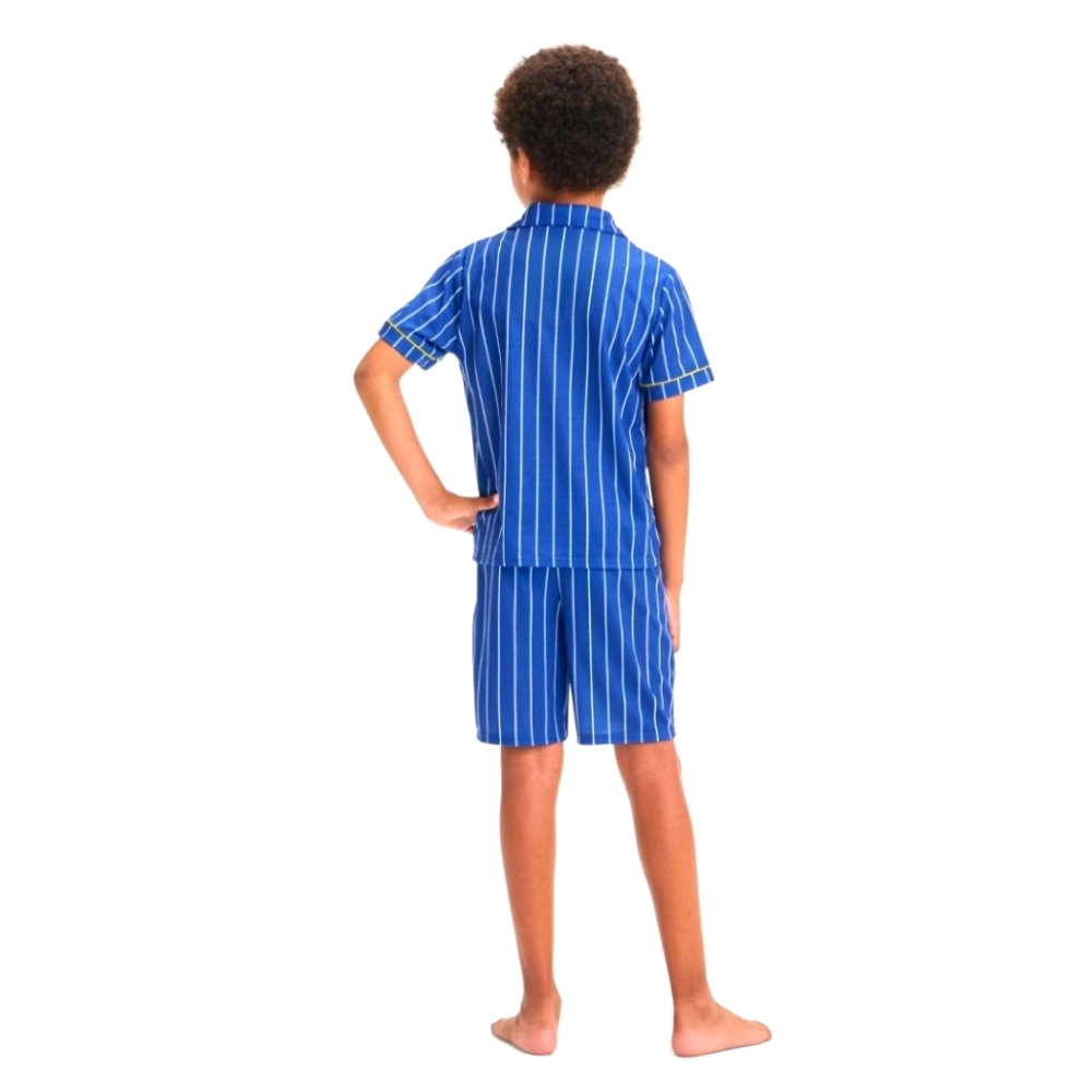 Pokémon Pajamas Kids PJs Boys Pikachu 2 PC Set Sleepwear Blue Navy Size 10/12 - Picture 2 of 3